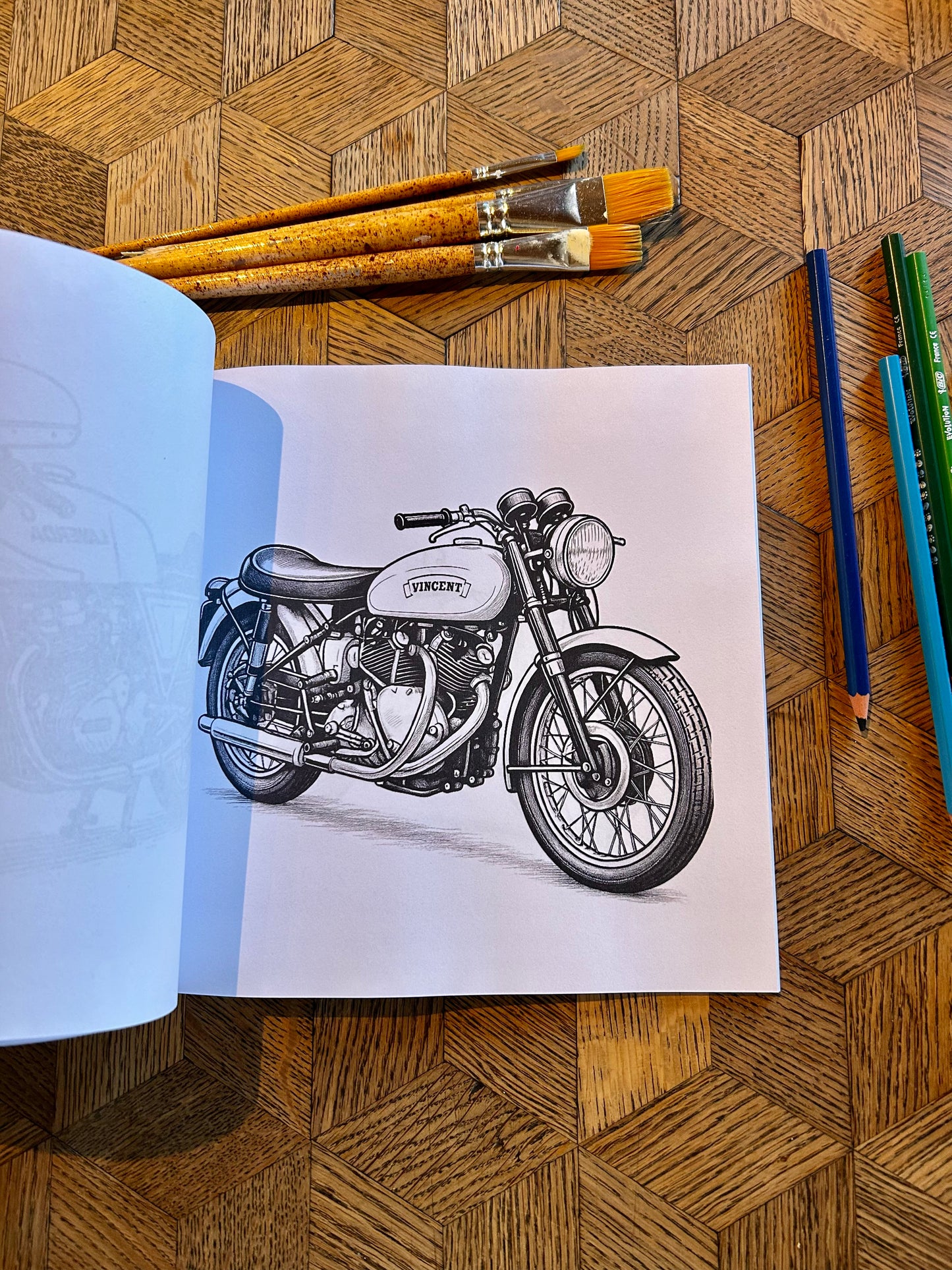 The Motorcycle Coloring Book