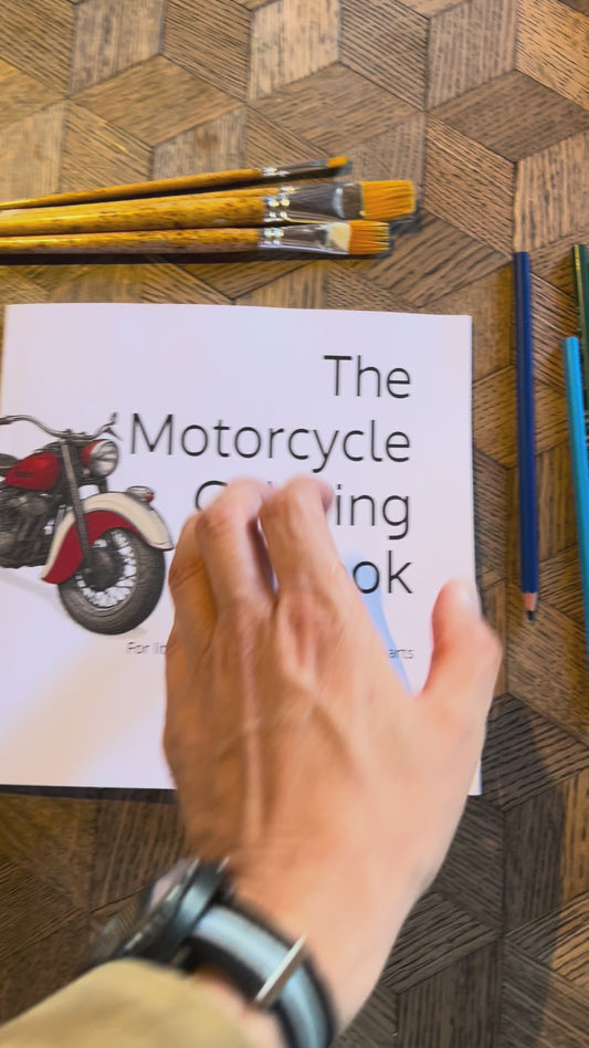The Motorcycle Coloring Book
